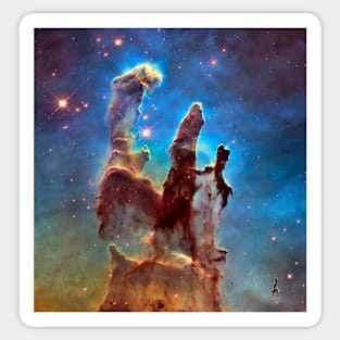 Pillars of Creation in Eagle Nebula, 2014 HST image (C032/1713) Sticker